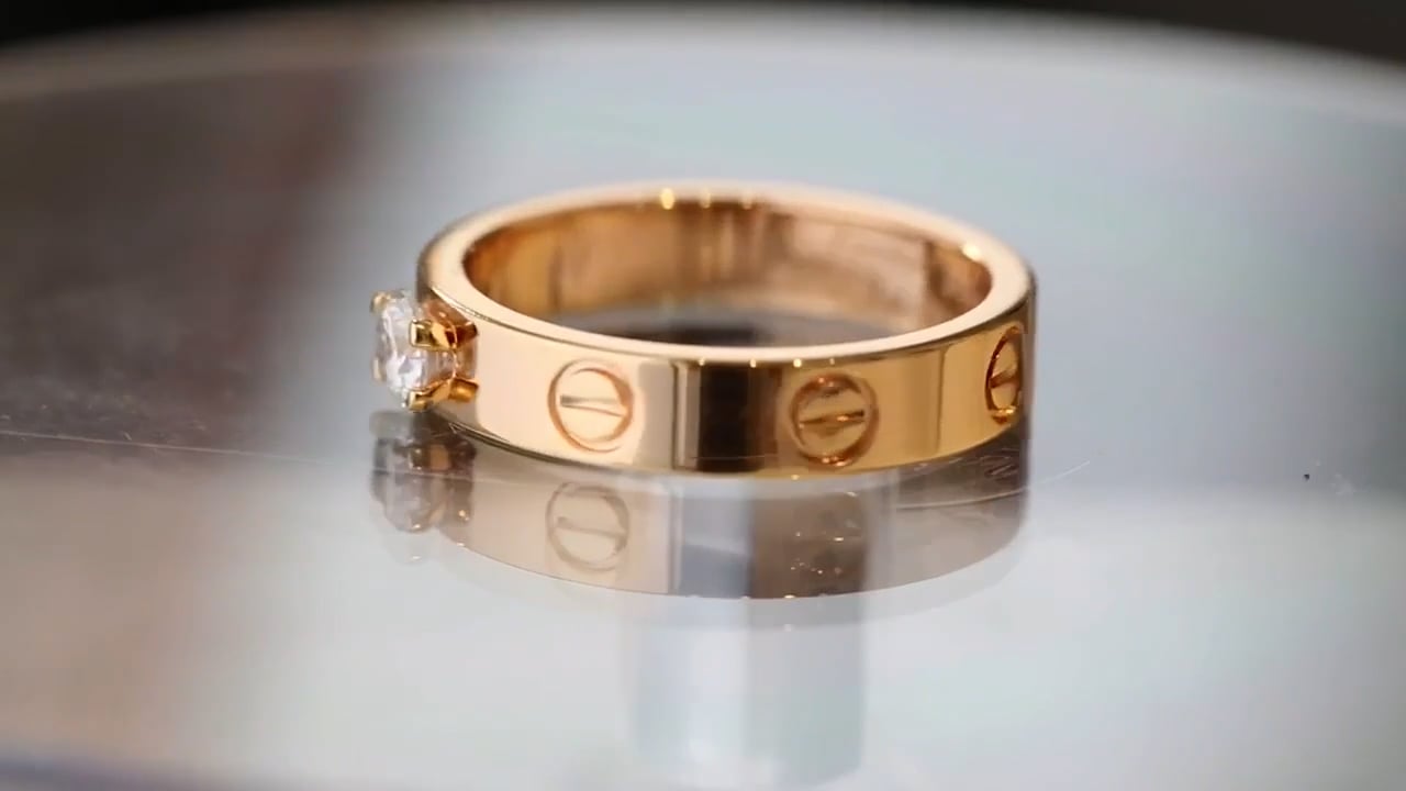 Vgold Кольцо Cartier Love С Одним Камнем on Vimeo
